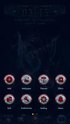 Dark Sacred GOLauncher EX Theme android App screenshot 0