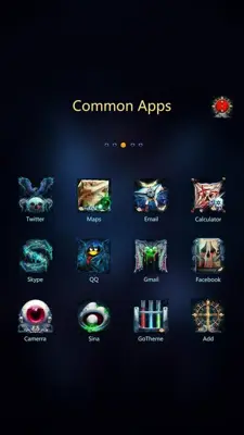 Dark Sacred GOLauncher EX Theme android App screenshot 1