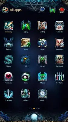 Dark Sacred GOLauncher EX Theme android App screenshot 2